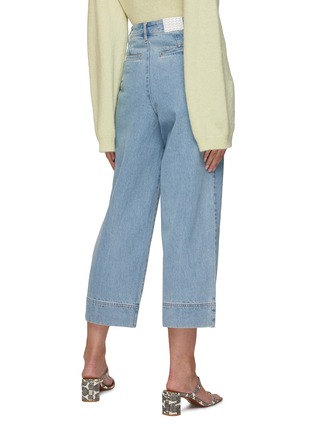 Back View - Click To Enlarge - C/MEO COLLECTIVE - Pinnacles' Six Pocket Centre Seam Cropped Straight Jeans