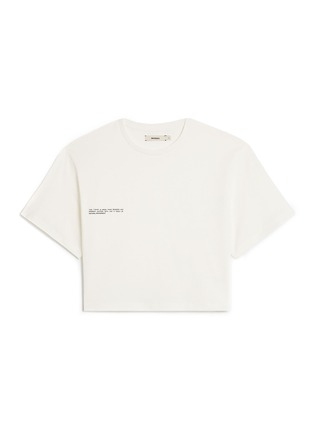 Main View - Click To Enlarge - PANGAIA - Organic Cotton Cropped T-shirt with C-FIBER™