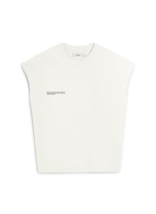 Main View - Click To Enlarge - PANGAIA - Organic Cotton Cropped Shoulder T-shirt with C-FIBER™
