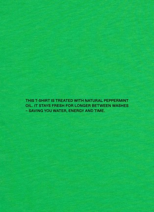 Detail View - Click To Enlarge - PANGAIA - PPRMINT Organic Cotton T-Shirt
