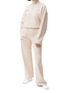 Figure View - Click To Enlarge - PANGAIA - Flared Organic Cotton Track Pants