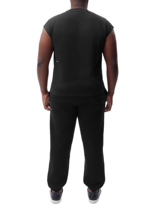 Front View - Click To Enlarge - PANGAIA - Organic Cotton Cropped Shoulder T-shirt with C-FIBER™