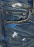  - PURPLE BRAND - Splash Paint Mid Washed Bootcut Jeans