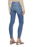 Back View - Click To Enlarge - FRAME - Le High' Stagger Hem Crop Skinny Denim Jeans