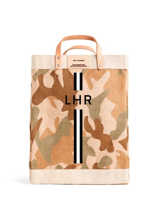 Main View - Click To Enlarge - LANE CRAWFORD X APOLIS - x Lane Crawford 'LHR' Monogram Camouflage Jute Market Bag