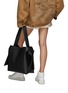 Figure View - Click To Enlarge - ACNE STUDIOS - Top Handle Side Knot Midi Leather Bag
