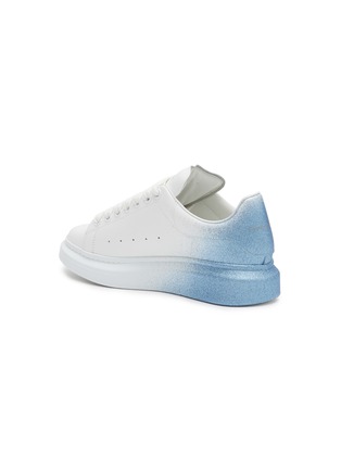  - ALEXANDER MCQUEEN - Oversized Sneakers' in Leather with Airbrushed Glitter Heel
