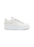 Main View - Click To Enlarge - ALEXANDER MCQUEEN - Oversized Sneakers' in Leather with Rainbow Eyelets