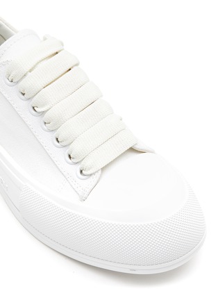 Detail View - Click To Enlarge - ALEXANDER MCQUEEN - ‘Deck Plimsoll’ Lace-Up Sneakers