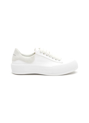 Main View - Click To Enlarge - ALEXANDER MCQUEEN - ‘Deck Plimsoll’ Lace-Up Sneakers