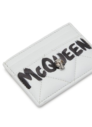 Detail View - Click To Enlarge - ALEXANDER MCQUEEN - Lambskin Leather Cardholder