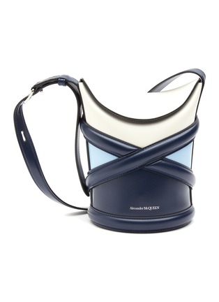 Main View - Click To Enlarge - ALEXANDER MCQUEEN - ‘The Curve’ Leather Bucket Bag