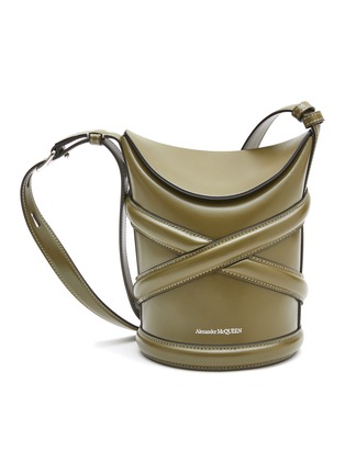 Main View - Click To Enlarge - ALEXANDER MCQUEEN - ‘The Curve’ Leather Bucket Bag