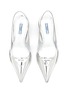 Detail View - Click To Enlarge - PRADA - Point Toe Slingback Leather Pumps
