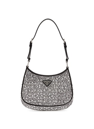 Main View - Click To Enlarge - PRADA - ‘Cleo’ Embellished Satin Bag