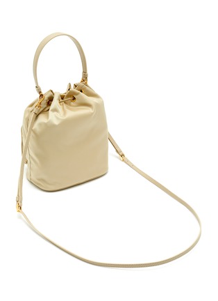 Detail View - Click To Enlarge - PRADA - Duet' Drawstring Re-Nylon Shoulder Bag