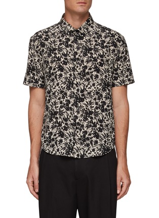 Main View - Click To Enlarge - SAINT LAURENT - Floral print fitted silk shirt