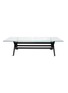 Main View - Click To Enlarge - CASSINA - CAPITOL COMPLEX FLOAT GLASS STAINED BLACK OAK TABLE