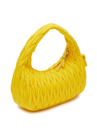 Detail View - Click To Enlarge - MIU MIU - ‘Matelassé' Regenerated Nylon Hobo Bag
