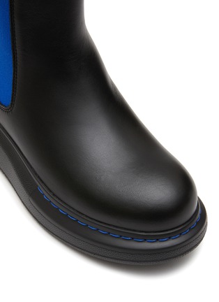 Detail View - Click To Enlarge - ALEXANDER MCQUEEN - ‘Molly' kids and toddler leather platform Chelsea boots