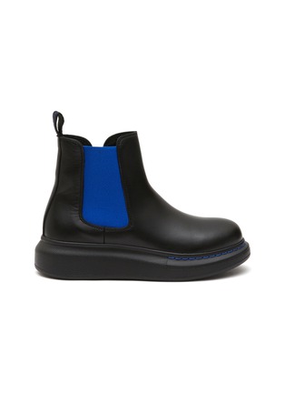 Main View - Click To Enlarge - ALEXANDER MCQUEEN - ‘Molly' kids and toddler leather platform Chelsea boots