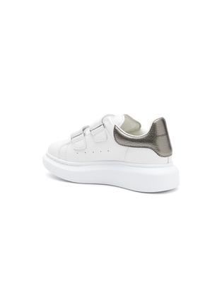 Detail View - Click To Enlarge - ALEXANDER MCQUEEN - ‘Molly’ Low Top Double Velcro Oversized Kids Sneakers