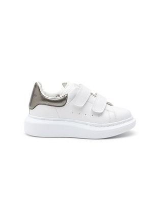 Main View - Click To Enlarge - ALEXANDER MCQUEEN - ‘Molly’ Low Top Double Velcro Oversized Kids Sneakers