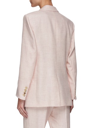 Back View - Click To Enlarge - BLAZÉ MILANO - PINK GIN' TOMBOY DOUBLE BREASTED BLAZER
