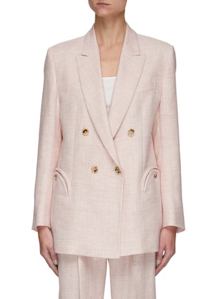 Main View - Click To Enlarge - BLAZÉ MILANO - PINK GIN' TOMBOY DOUBLE BREASTED BLAZER