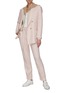 Figure View - Click To Enlarge - BLAZÉ MILANO - PINK GIN' TOMBOY DOUBLE BREASTED BLAZER