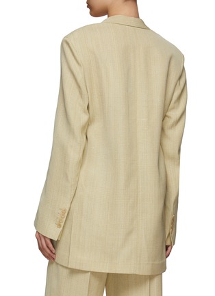 Back View - Click To Enlarge - PETAR PETROV - SINGLE BREASTED DETACHABLE BELT BLAZER