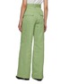 Back View - Click To Enlarge - PETAR PETROV - HIGH RISE WIDE LEG COTTON BLEND SUITING PANTS