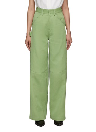 Main View - Click To Enlarge - PETAR PETROV - HIGH RISE WIDE LEG COTTON BLEND SUITING PANTS
