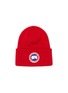Main View - Click To Enlarge - CANADA GOOSE - Arctic Disc' Logo Patch Merino Wool Beanie