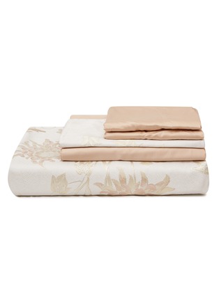 Main View - Click To Enlarge - FRETTE - IN BLOOM LIMITED EDITION 6 PIECE DUVET SET — CHAMPAGNE/POWDER PINK