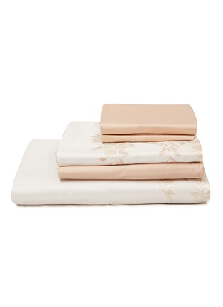 Main View - Click To Enlarge - FRETTE - IN BLOOM LIMITED EDITION 6 PIECE DUVET SET — CHAMPAGNE/POWDER PINK