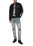 Figure View - Click To Enlarge - AMIRI - Contrasting Heart Adorned Cashmere Sweater