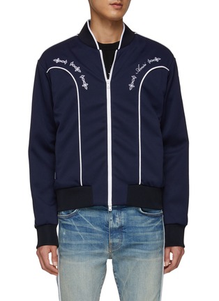 Main View - Click To Enlarge - AMIRI - Contrasting Trim Sheen Track Jacket