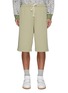 Main View - Click To Enlarge - ACNE STUDIOS - Face Patch Drawcord Waist Cotton Sweatshorts