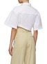 Back View - Click To Enlarge - JACQUEMUS - ‘Capri' twist waist crop shirt