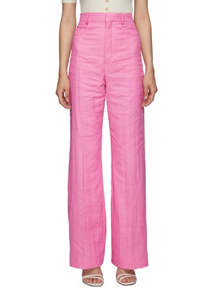 Main View - Click To Enlarge - JACQUEMUS - ‘Sauge' crinkled straight leg pants