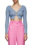 Main View - Click To Enlarge - JACQUEMUS - ‘Alzou' mohair blend knit crop cardigan