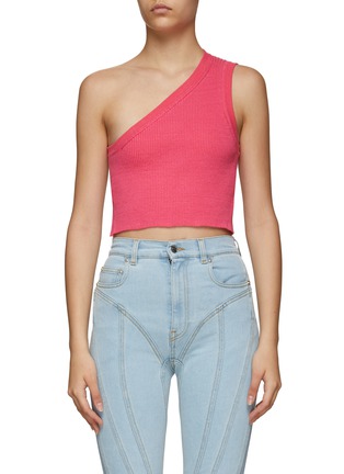 Main View - Click To Enlarge - JACQUEMUS - ‘Ascu' backless one-shoulder crop top