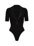 Main View - Click To Enlarge - JACQUEMUS - ‘Yauco' ribbed polo bodysuit