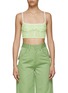 Main View - Click To Enlarge - JACQUEMUS - ‘Melo' gingham crop camisole