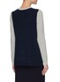 Back View - Click To Enlarge - EQUIL - BI-COLOR LONG SLEEVES CASHMERE SWEATER