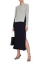 EQUIL - BI-COLOR LONG SLEEVES CASHMERE SWEATER