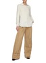 Figure View - Click To Enlarge - EQUIL - BI-COLOR LONG SLEEVES CASHMERE SWEATER