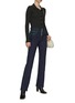 Figure View - Click To Enlarge - BOTTEGA VENETA - CONTRAST STITCH KNITTED DENIM PANTS