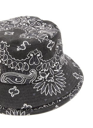 Detail View - Click To Enlarge - SACAI - Double Brim Bandana Print Bucket Hat